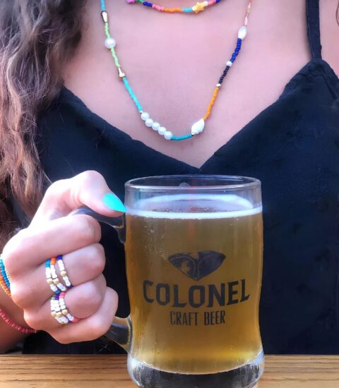 colonel beer, beer glass