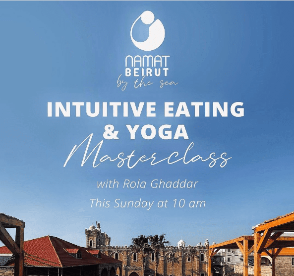 Intuitive Eating & Yoga Masterclass at Villa Paradiso Lebanon with Rola Ghaddar, image post