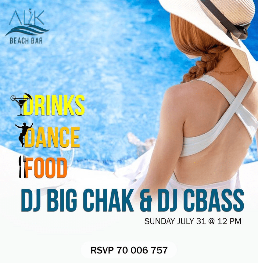 Dj Big Chak and Dj Cbass at Alik Beach Bar