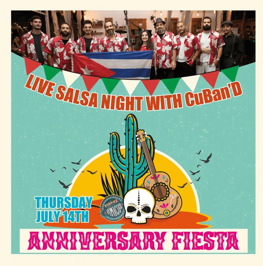 CuBan'D Salsa Band live at Pierre Y Amigos, event post