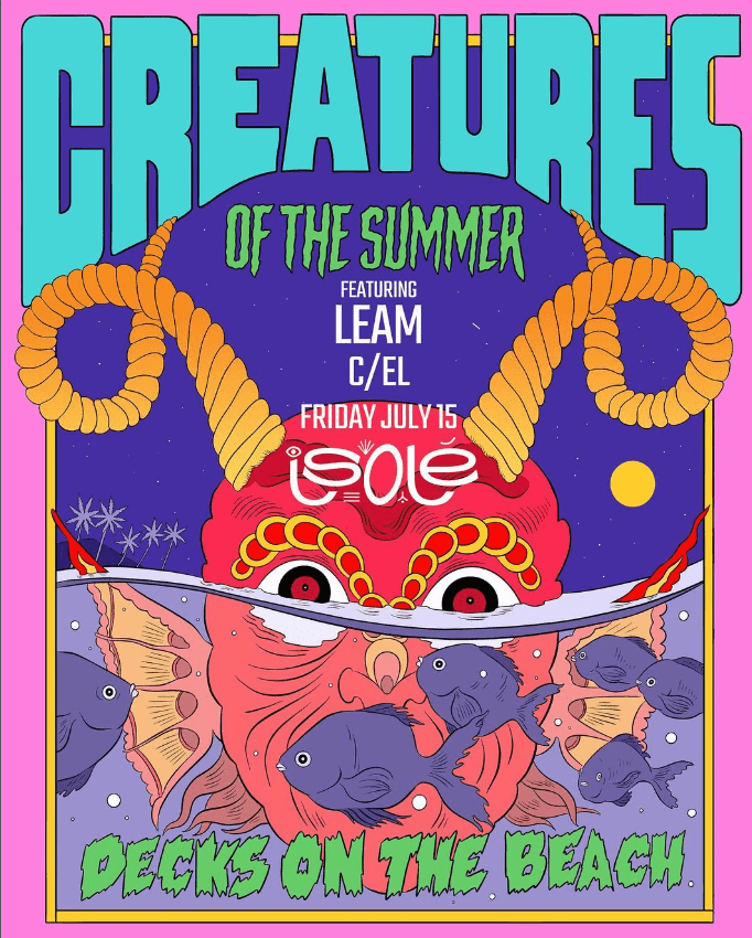 DJ LeAm and DK C/EL at Isolé