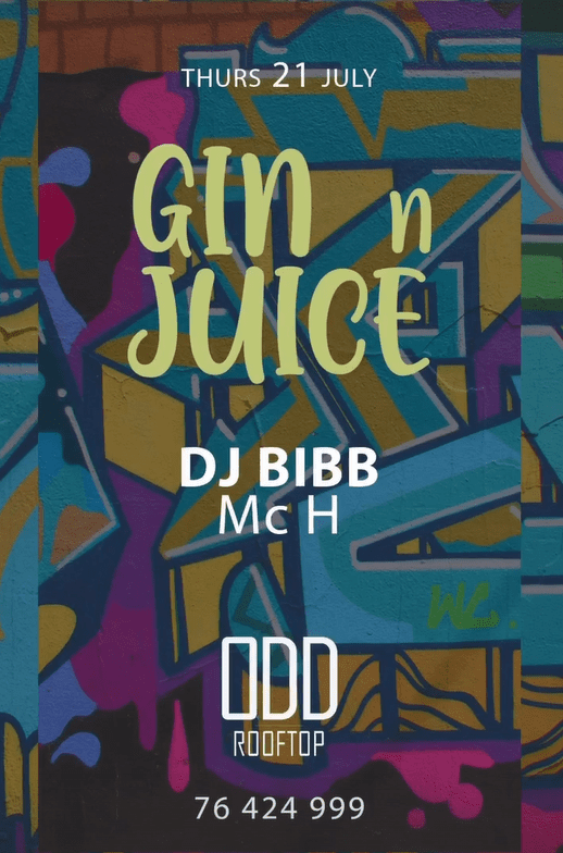 Dj Bibb, MC H at ODD Rooftop