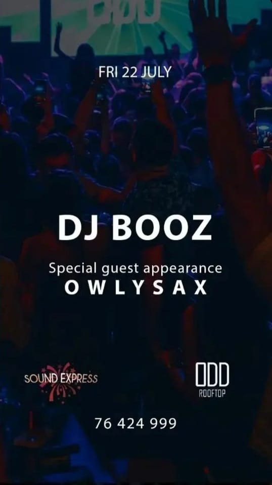 Dj Booz at OOD Rooftop