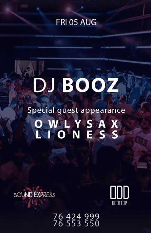 Dj Booz at OOD Rooftop