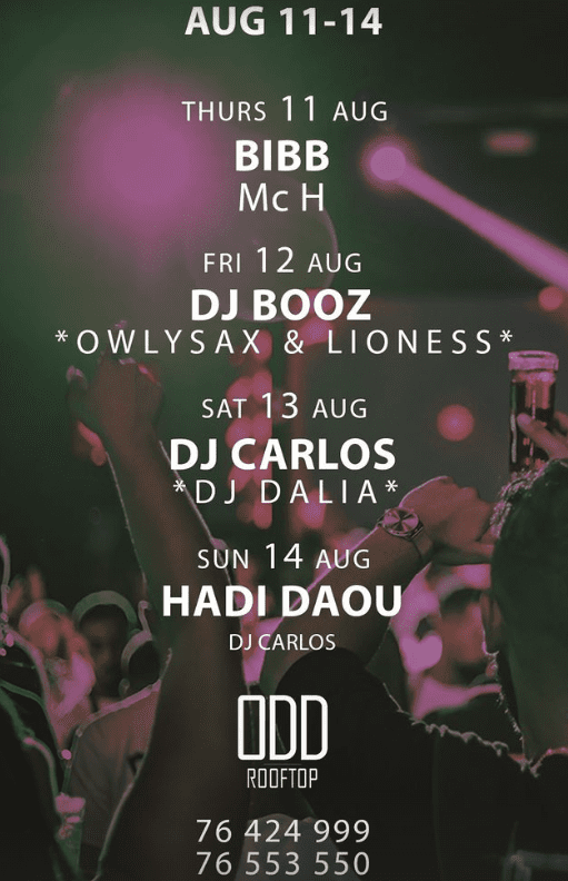 Dj Bibb at ODD Rooftop