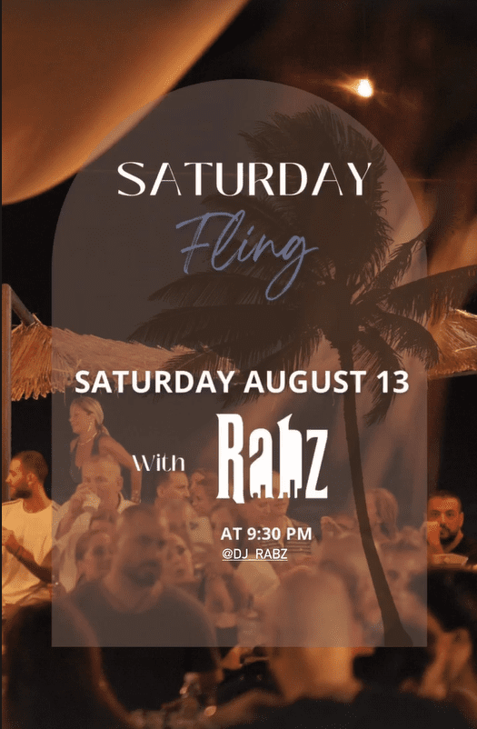 DJ Rabz at Gávea Beach Bar