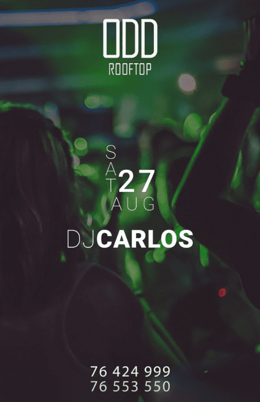 DJ Carlos at OddRooftop