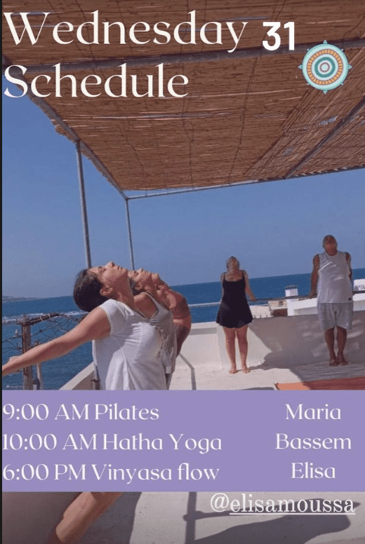 Wednesday Yoga Schedule at Darma Ji