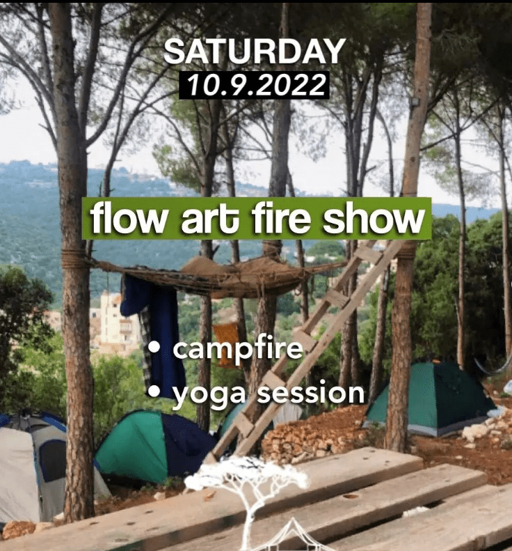 Flow Art Fire Show and Yoga Session at SnawBar