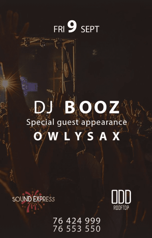 DJ Booz at ODD Rooftop