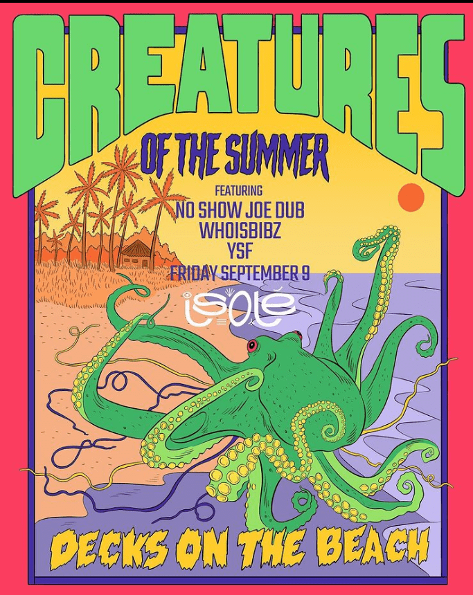 WHOISBIBZ, YSF, and NO SHOW JOE DUB at Isolé