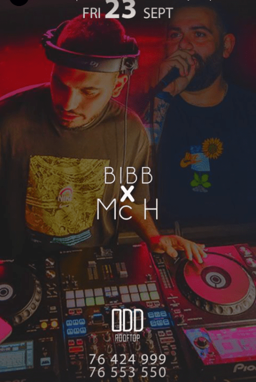 Dj Biib and Dj Mc H at Odd Rooftop