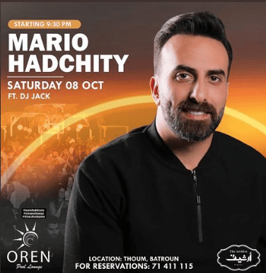 Mario Hadchity at Oren Pool Lounge