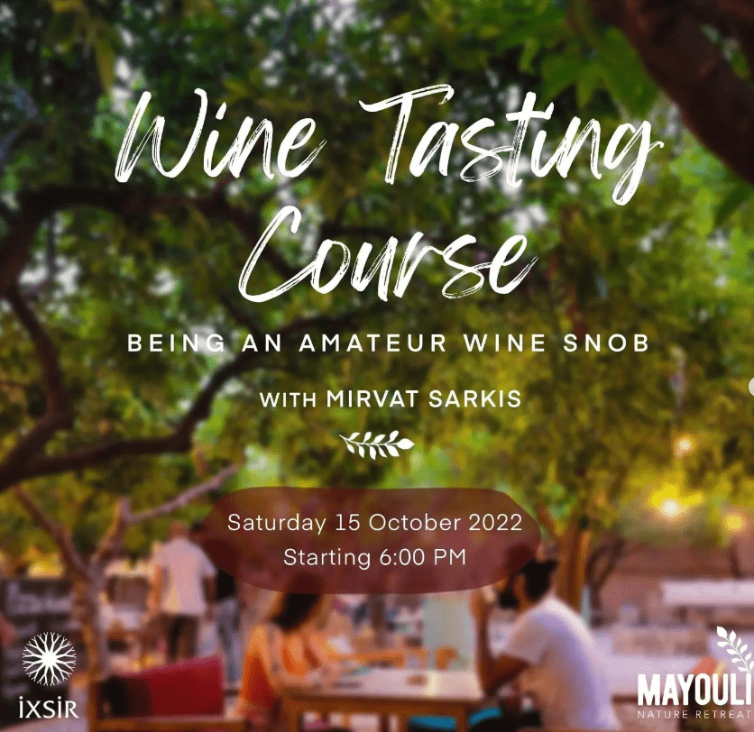 WINE TASTING COURSE at Mayouli Batroun