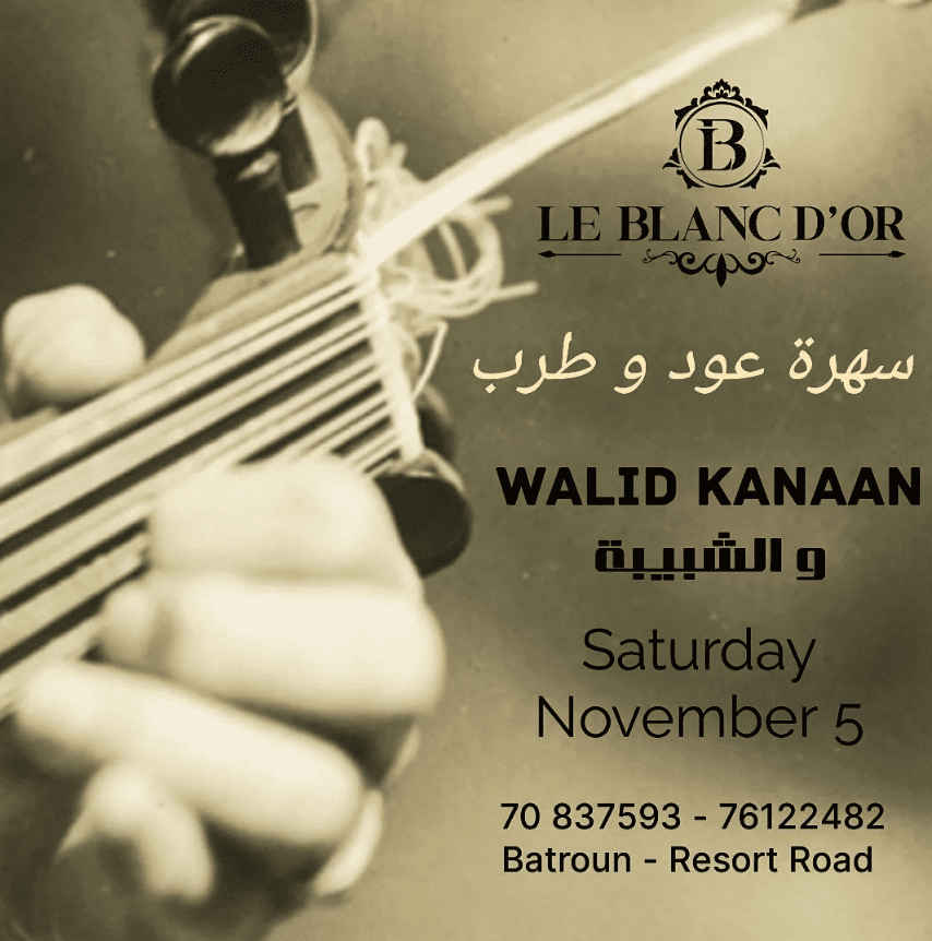 Walid Kanaan at Le blanc dor
