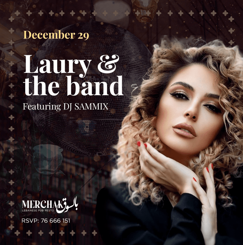 LAURY and the band at Merchak Bel Souk