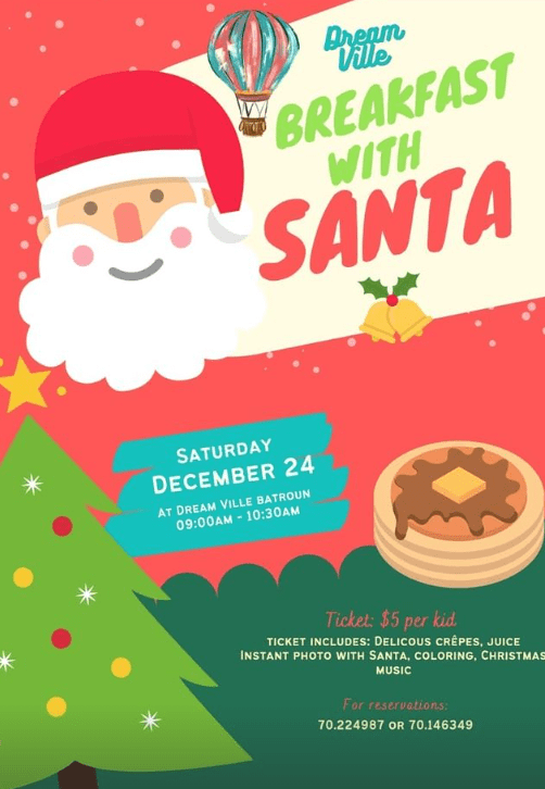 Breakfast with Santa at Dream Ville