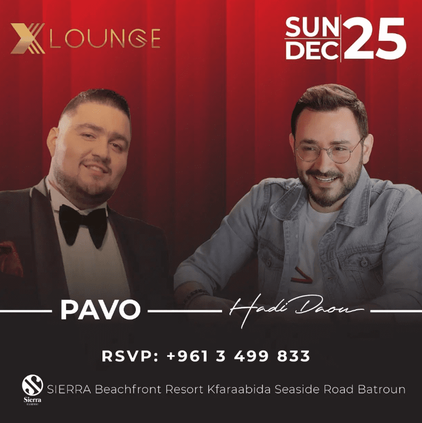 Pavo Sbannout and Hadi Daou at X Lounge Batroun