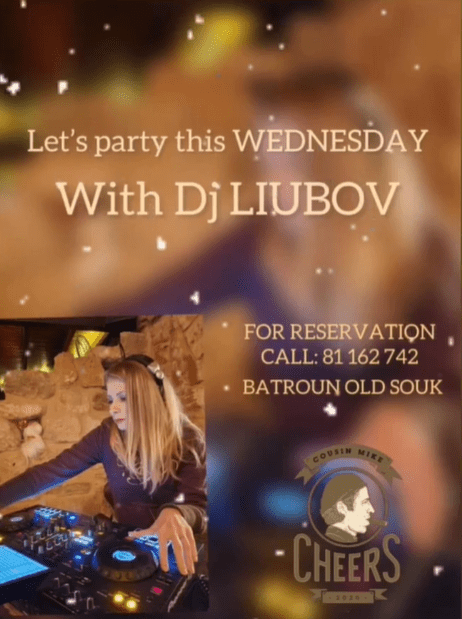 Dj Liubov at Cheers