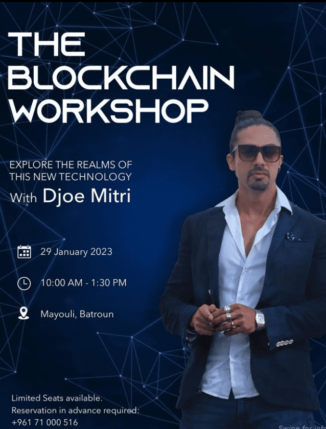 THE BLOCKCHAIN WORKSHOP with Djoe Mitri at Mayouli