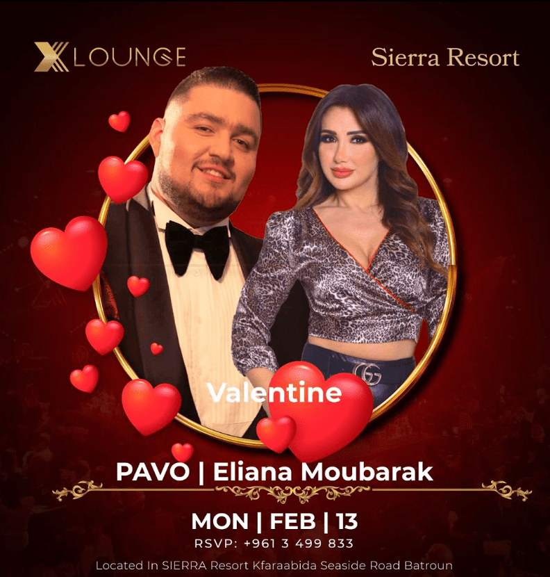 Eliana Moubarak and Pavo Sbannout at Xlounge Batroun