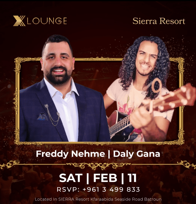 Freddy Nehme and Daly Gana at Xlounge Batroun