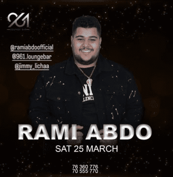 Rami Abdo at 961 Lounge Bar