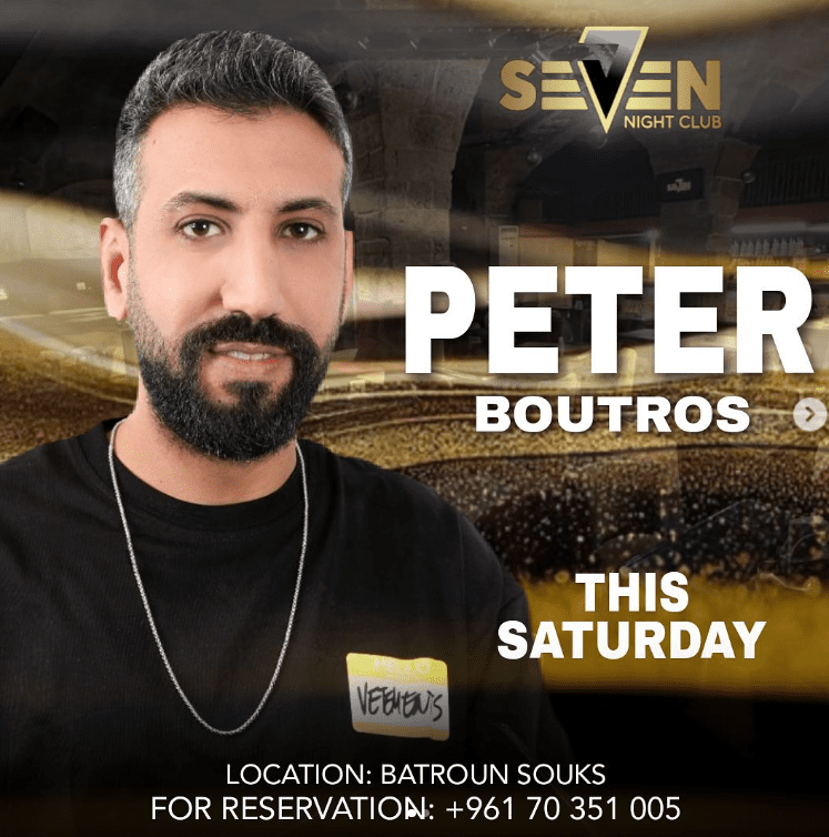 Peter Boutros at Seven Night Club