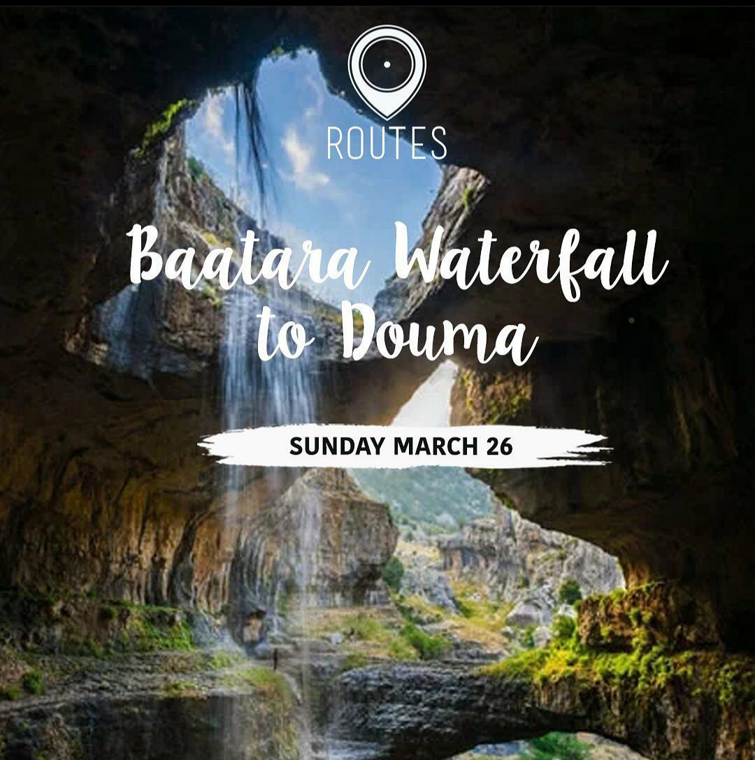 Baatara Waterfall to Douma with Routes