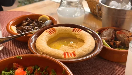 Teta’s Mezza House, Tabouleh, Hommos, and Arak