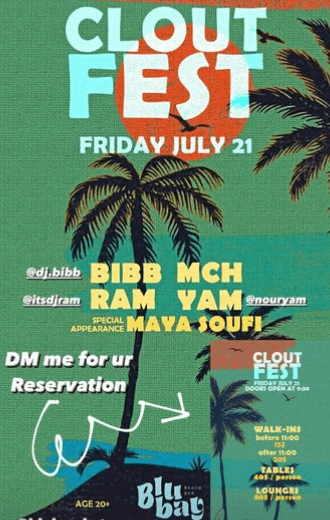 Clout Fest at BluBay