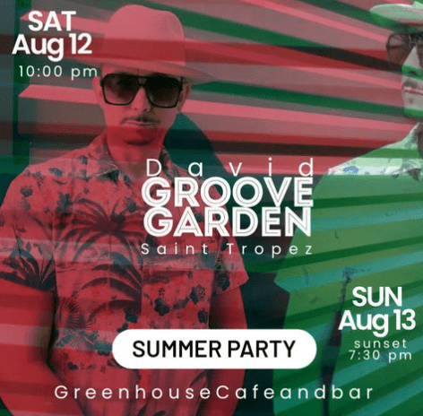 DJ David Groovegarden at GreenHouse