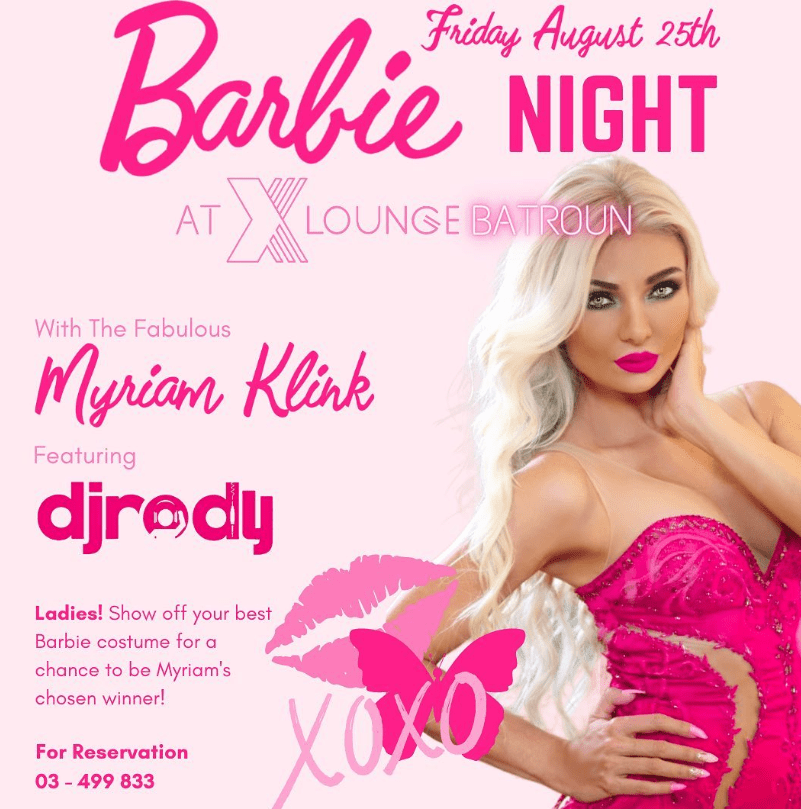 Barbie Night at Xlounge Batroun