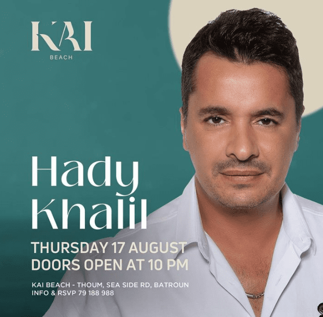 Hady Khalil at KAI Beach Batroun