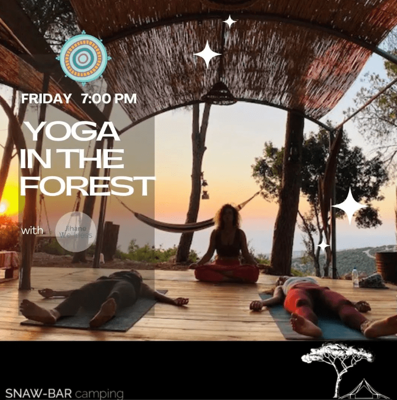 Yoga in The Forest with Jihane Nasrallah at SnawBar
