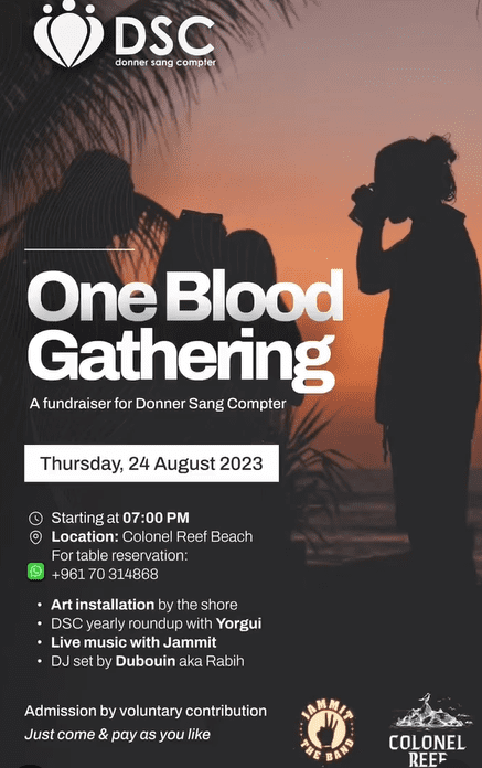 One Blood Gathering at Colonel Reef, event post