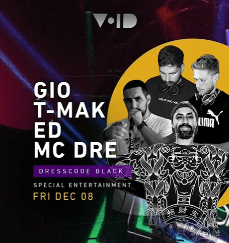 DJ ED, Dj Andre, Dj GIO, and Dj T-Mak at Void