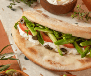 Furn Merchak,image of Manousheh with vegetables