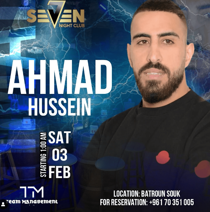 Ahmad Hussein at Seven Night Club