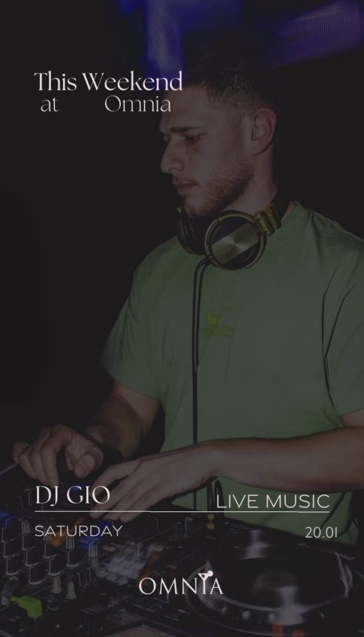 Dj Gio at Omnia, event post image of a DJ