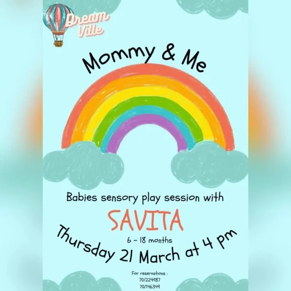 Babies sensory play session with Savita 21-3-2024, event post