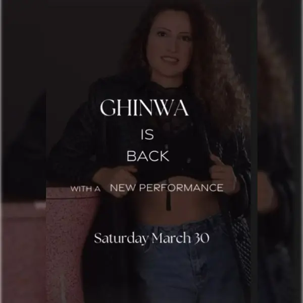Ghinwa March 30 at Omnia Bistro Bar in Batroun Lebanon, event post