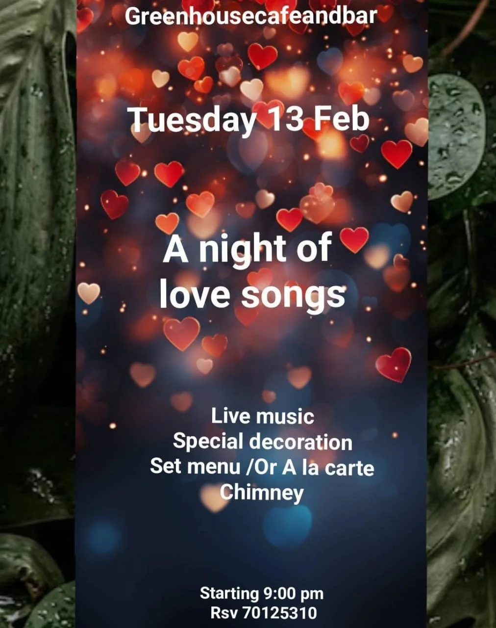 A Night for Love Song at Greenhouse