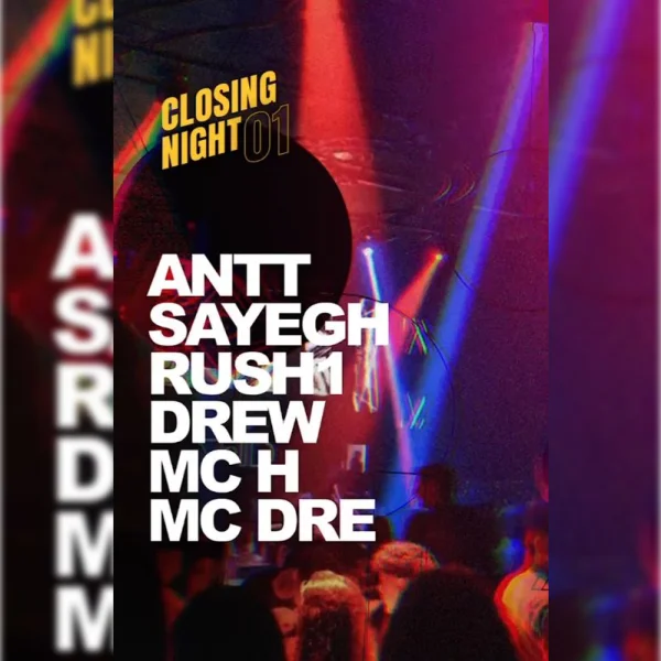 Antt, Sayegh, Rush, Drew, MC H, MC DRE at Void March 30, event post