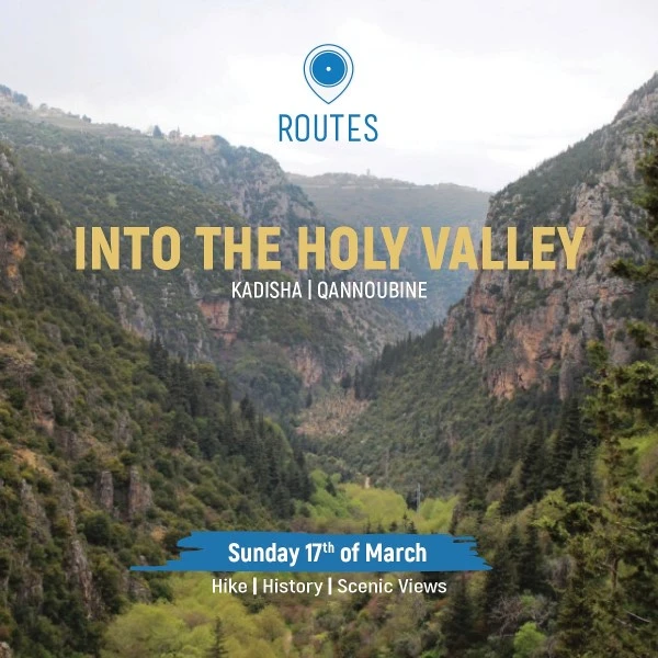Into The Holy Valley Kadisha-Qannoubine, event post