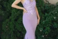 MAK Couture purple dress