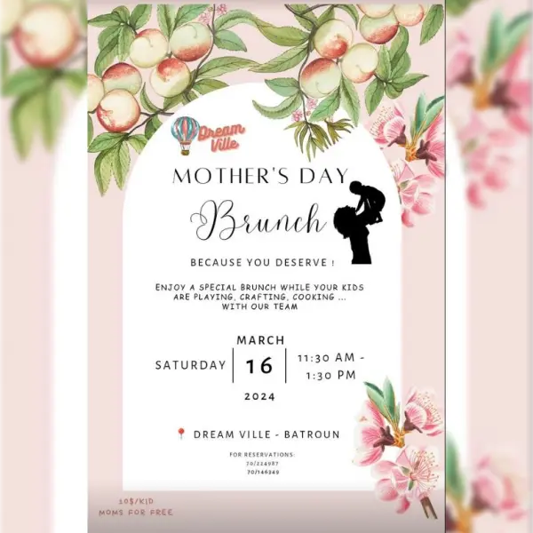 Mother's Day Brunch March 16, event post