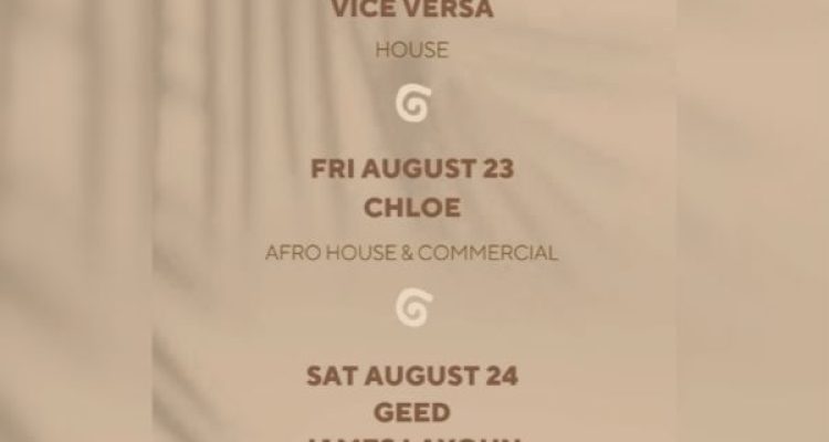 August 23 Event at Ile Beach Bar