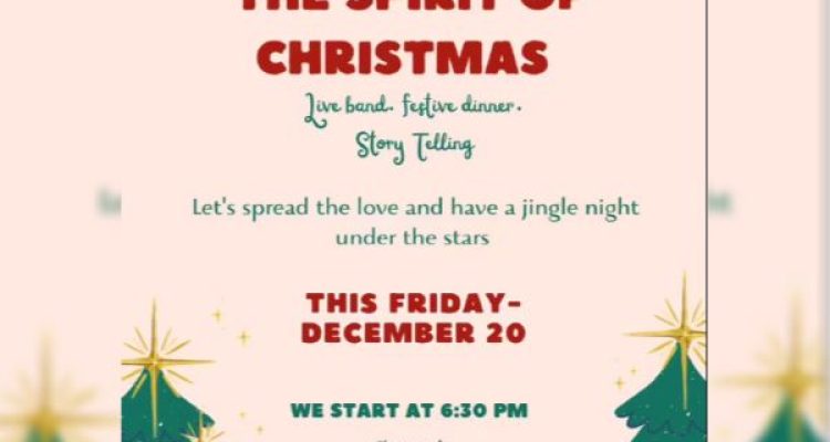 December 20 Event at Snaw Bar Camping