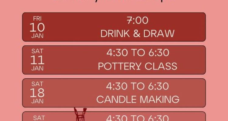 January 11 and 25 Events at the Corner Hub Batroun